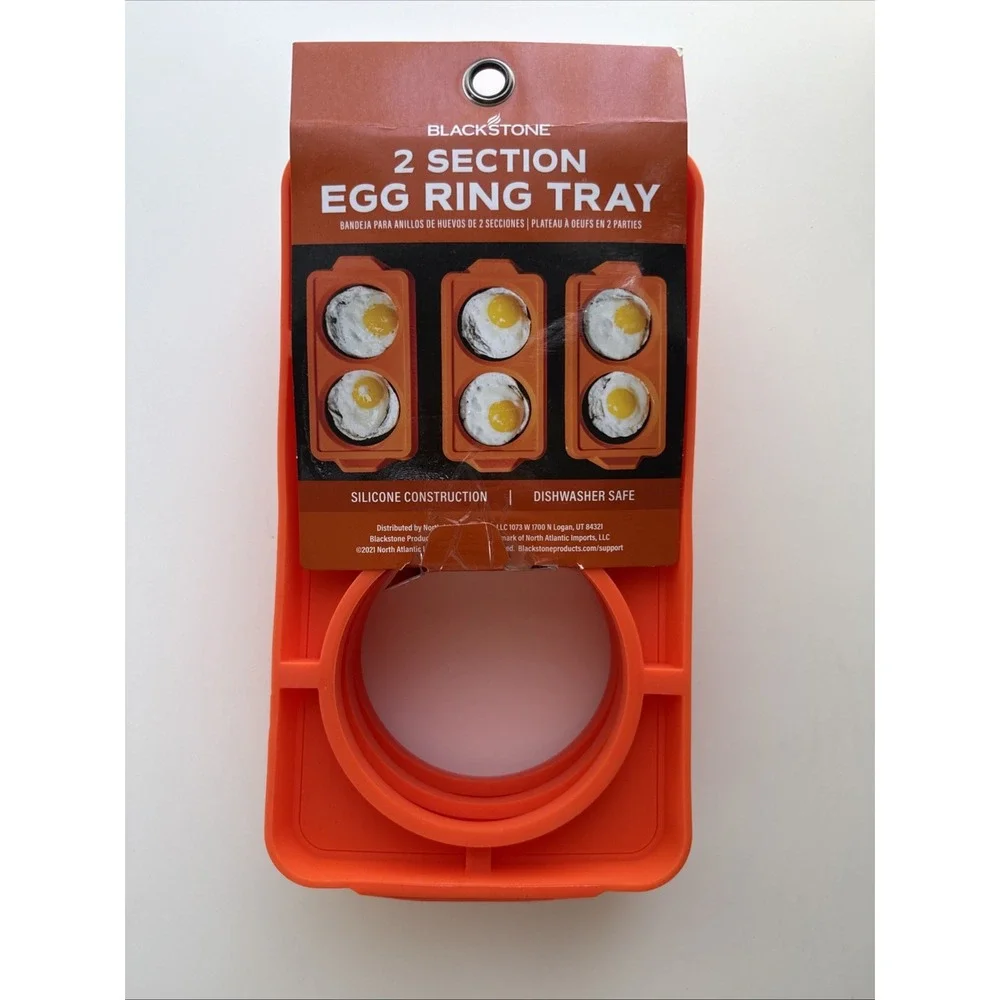BLACKSTONE 5600 Silicone Egg & Omelet Ring Tray (Set of 3) Non Stick